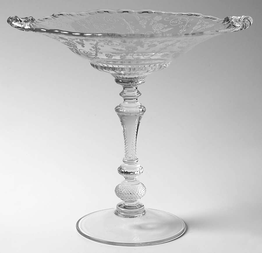 Elaine Clear (Stem 3500) Tall Handled Comport (Height X Width) by Cambridge-1