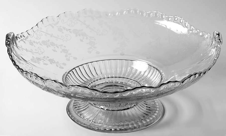 Elaine Clear (Stem 3500) 12" Footed Bowl by Cambridge-1