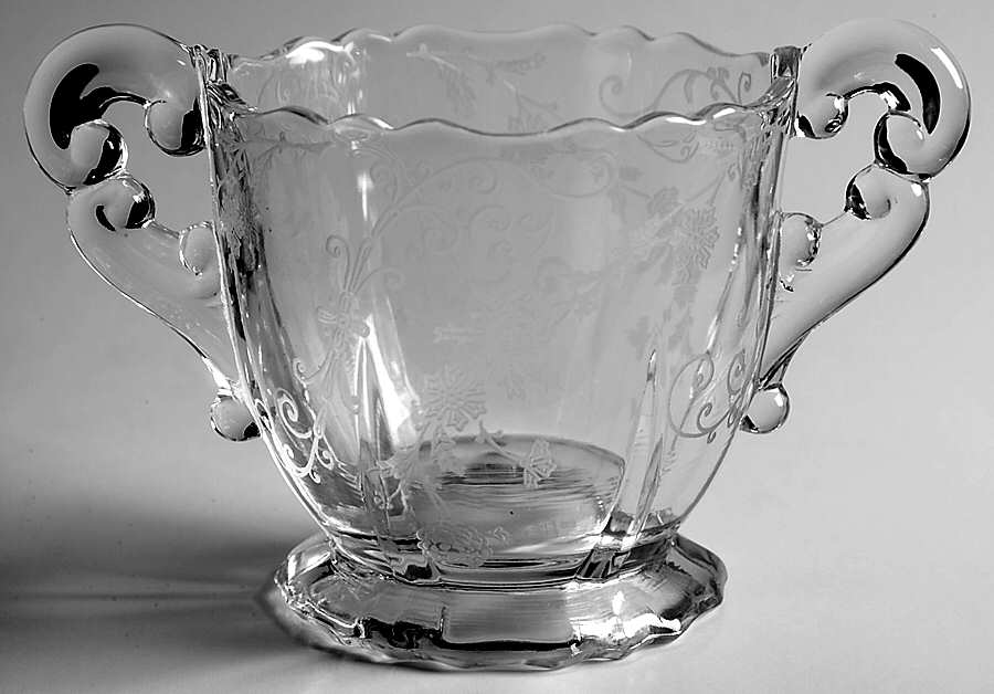 Elaine Clear (Stem 3500) 3400/68 Open Footed Sugar by Cambridge-1
