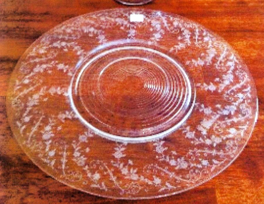 Elaine Clear (Stem 3500) Sunday Nite Supper Plate by Cambridge-1