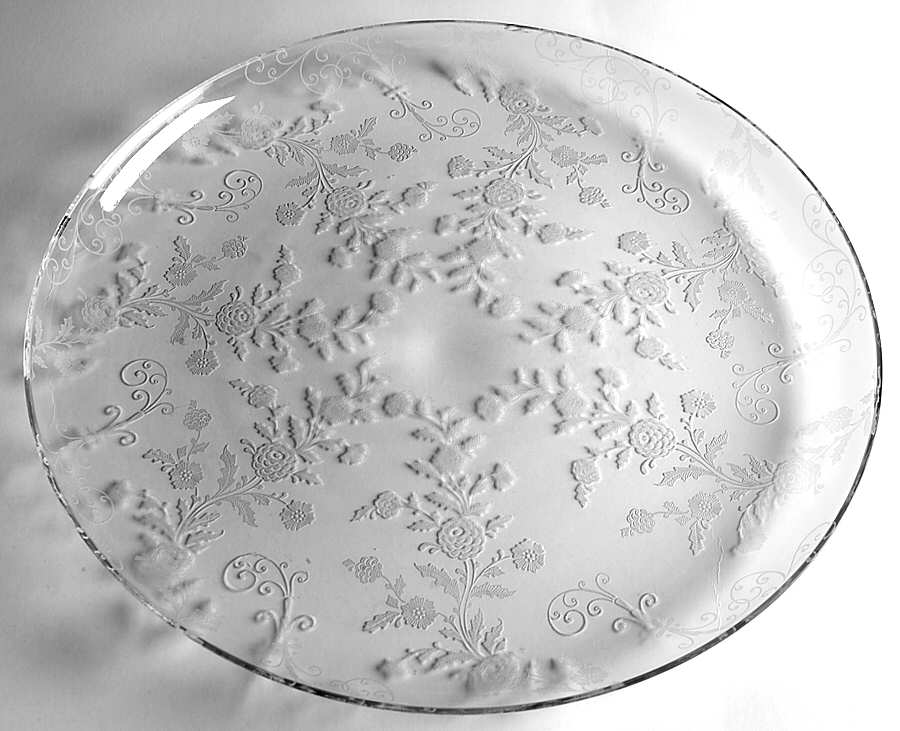 Elaine Clear (Stem 3500) 14" Torte Plate by Cambridge-1
