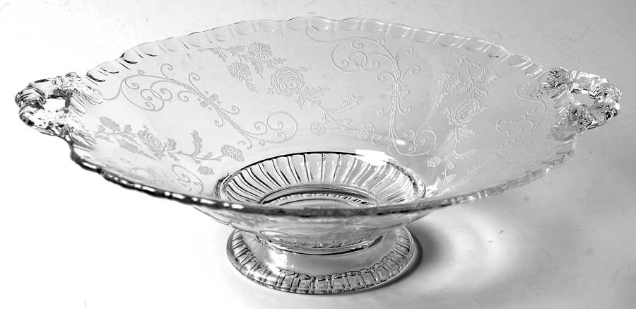 Elaine Clear (Stem 3500) Round Low Handled Comport (Height X Width) by Cambridge-1