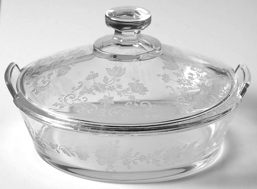 Elaine Clear (Stem 3500) Round Covered Butter by Cambridge-1
