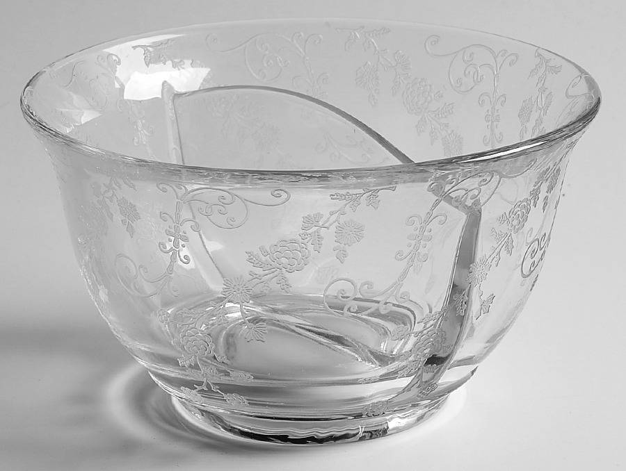 Elaine Clear (Stem 3500) Twin Bowl for Salad Dressing Set by Cambridge-1