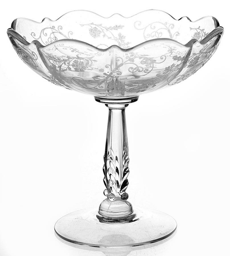 Elaine Clear (Stem 3500) 5" Footed Comport by Cambridge-1