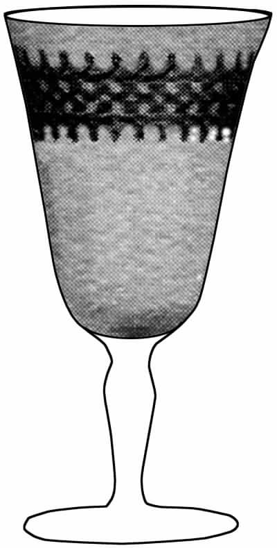 Etch 317 Water Goblet by Cambridge-1