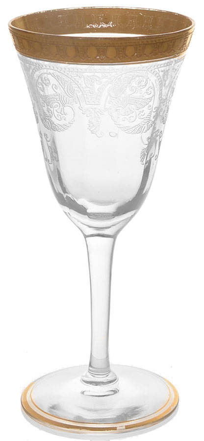 Etch 704 (Gold Encrusted) Wine Glass by Cambridge-1