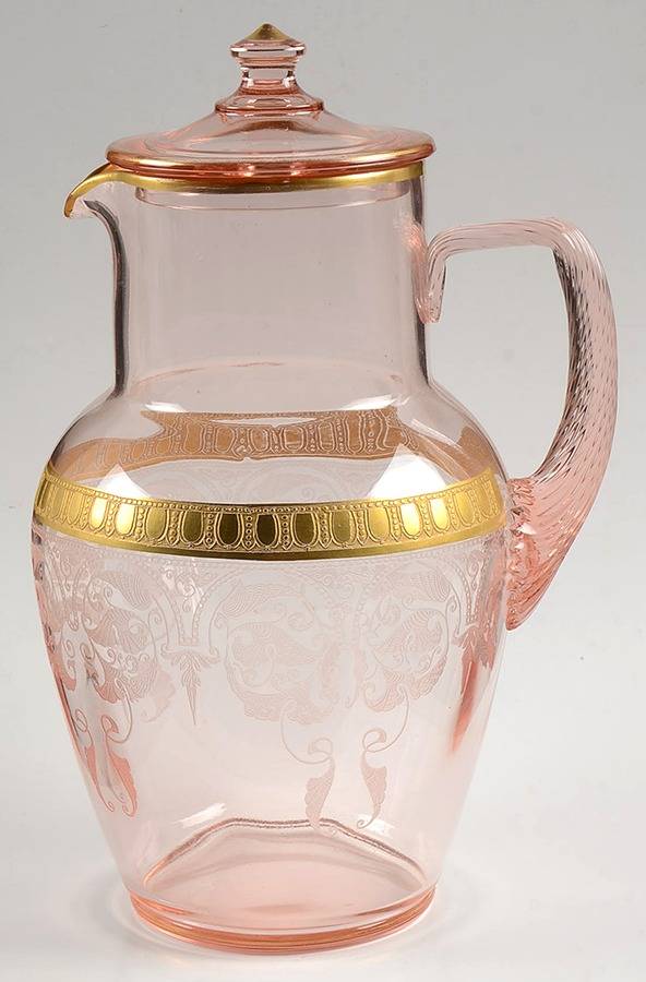 Etch 704 Pink (Stem 3075) 74 Oz Pitcher W/Lid by Cambridge-1