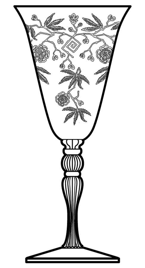 Rosalie Clear (3035) Water Goblet by Cambridge-1