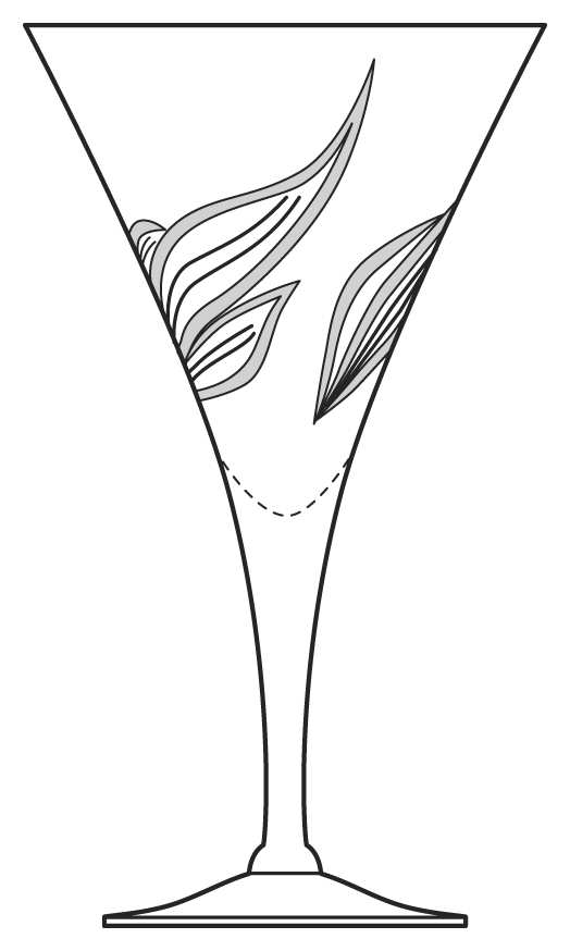 Flame Water Goblet by Cambridge-1