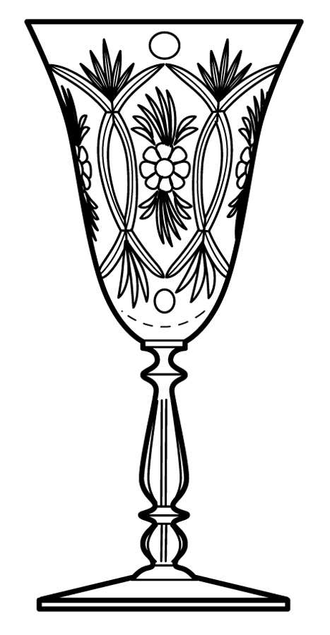 Garland Water Goblet by Cambridge-1