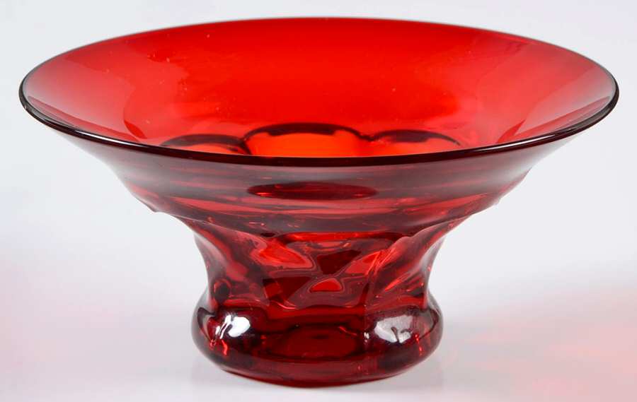 Georgian Ruby Low Flared Sherbet by Cambridge-1