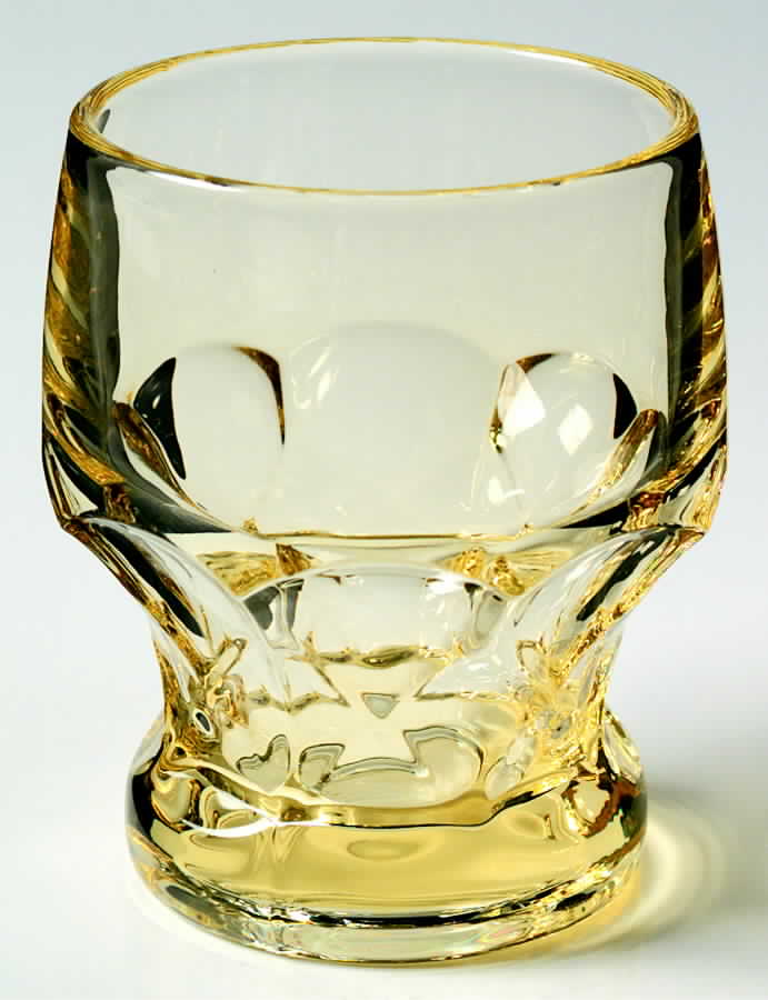 Georgian Yellow (Gold Krystol Yellow) 9 Oz Flat Tumbler by Cambridge-1