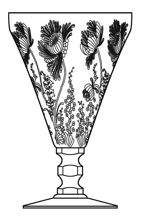 Gloria Clear (Stem 3400) Water Goblet by Cambridge-1