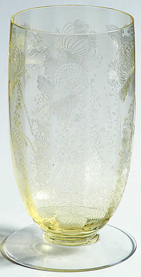 Gloria Yellow (Stem 1066) 13 Oz Footed Tumbler by Cambridge-1