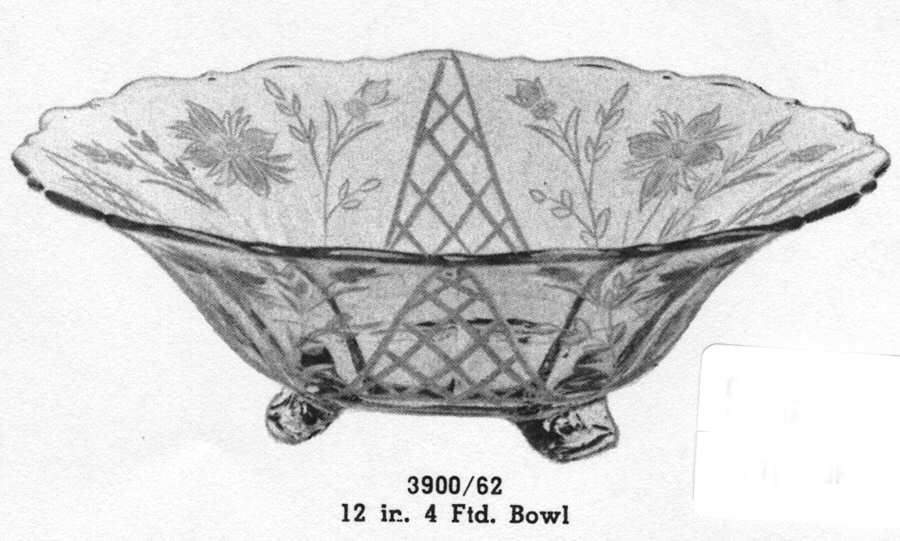 Granada 12" 4-Toed Footed Bowl by Cambridge-1
