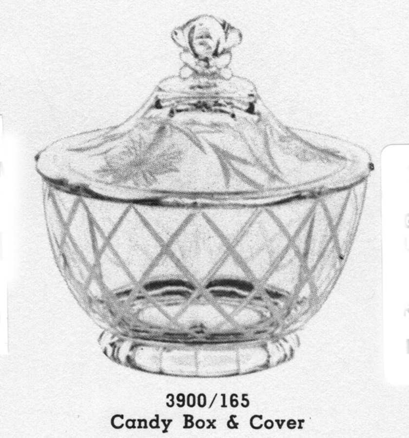 Granada Footed Candy Box & Lid by Cambridge-1