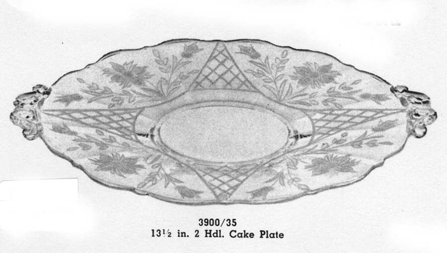 Granada Handled Cake Plate by Cambridge-1