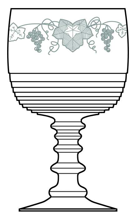 Grape (Stem #1402) Water Goblet by Cambridge-1