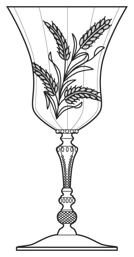 Harvest Water Goblet by Cambridge-1
