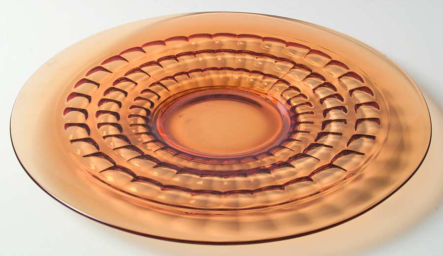 Heirloom Amber Torte Plate by Cambridge-1