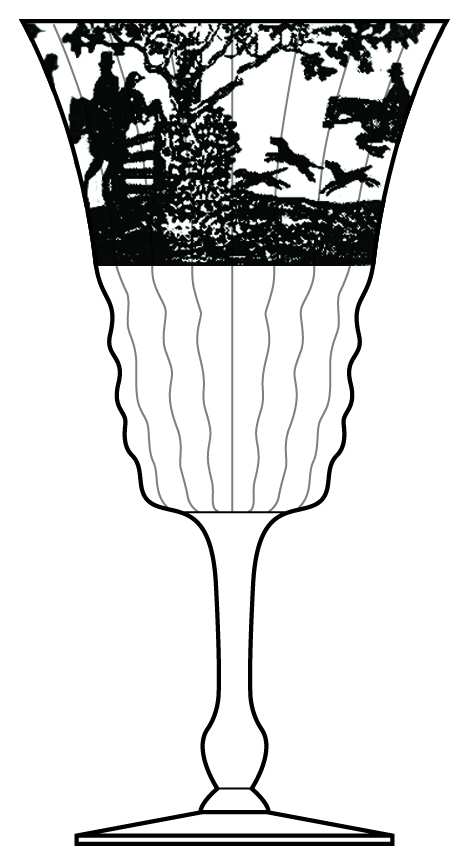 Imperial Hunt Clear (Stem 3075 Water Goblet by Cambridge-1