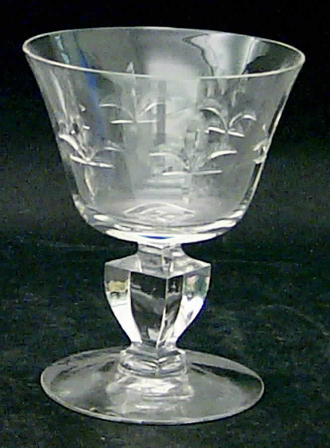Joan of Arc (Cut) Champagne/Tall Sherbet by Cambridge-1