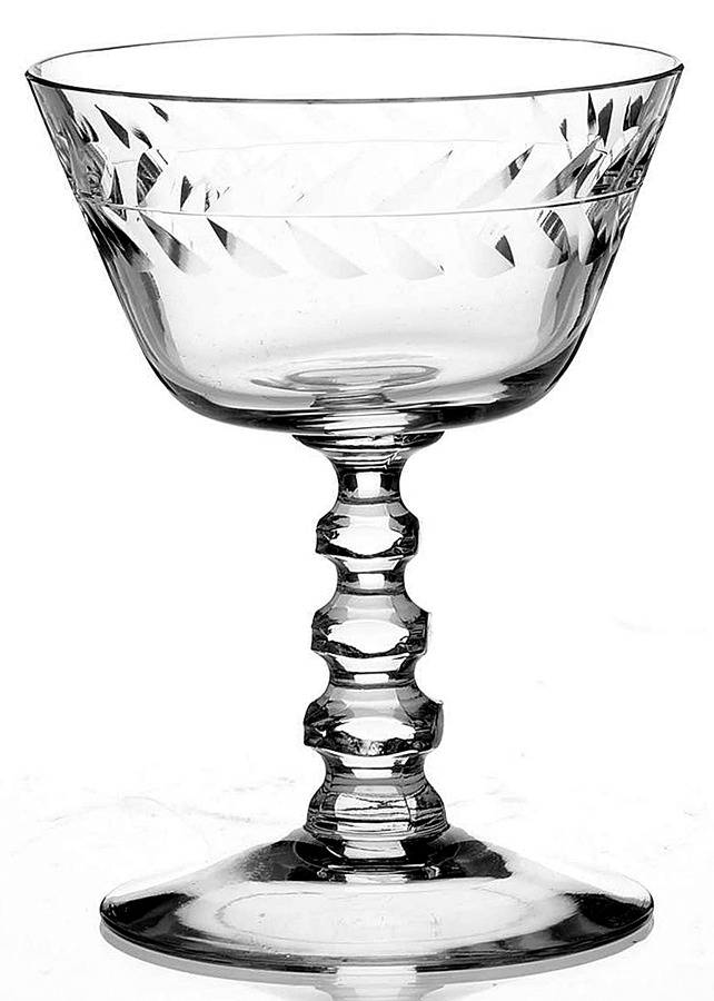 Laurel Wreath Champagne/Tall Sherbet by Cambridge-1