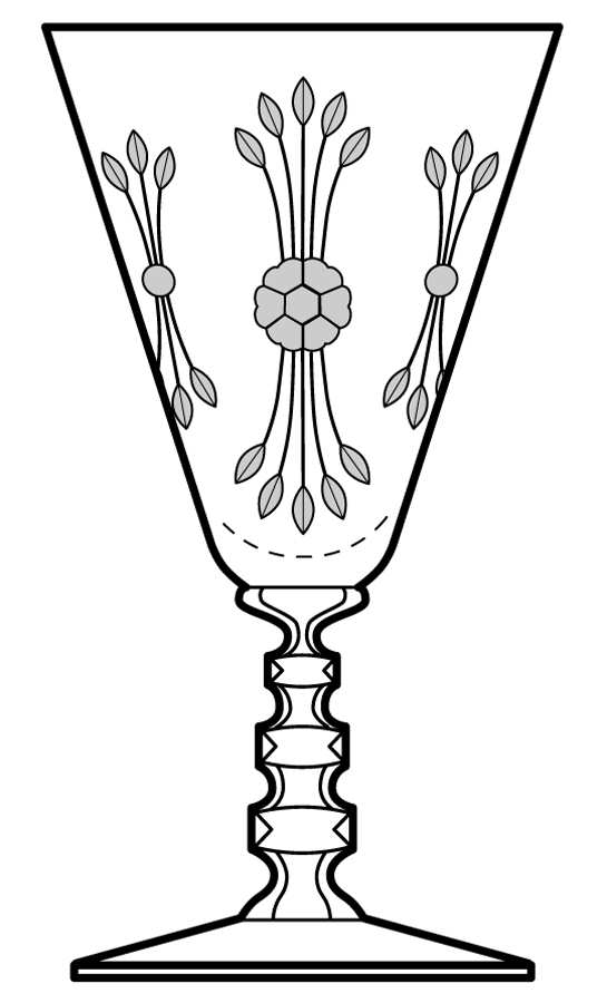 Lyric Water Goblet by Cambridge-1