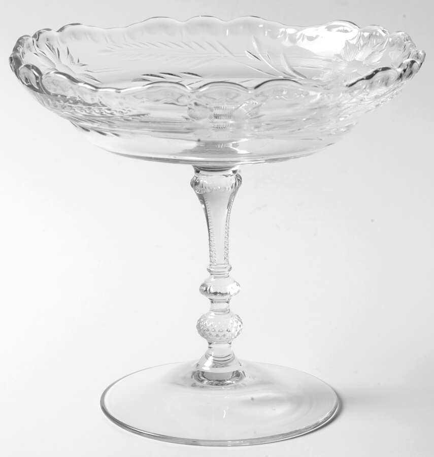 Maryland Clear (Stem 3776) Round Compote (Height X Width) by Cambridge-1