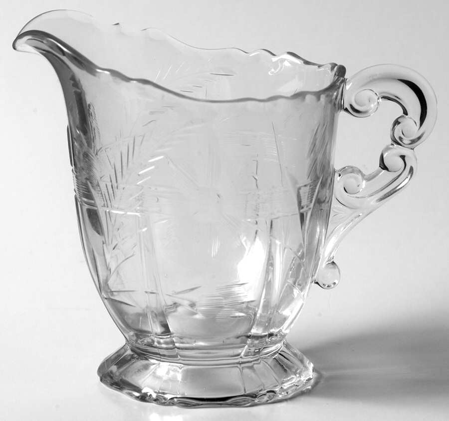 Maryland Clear (Stem 3776) 3400/68 Footed Creamer by Cambridge-1
