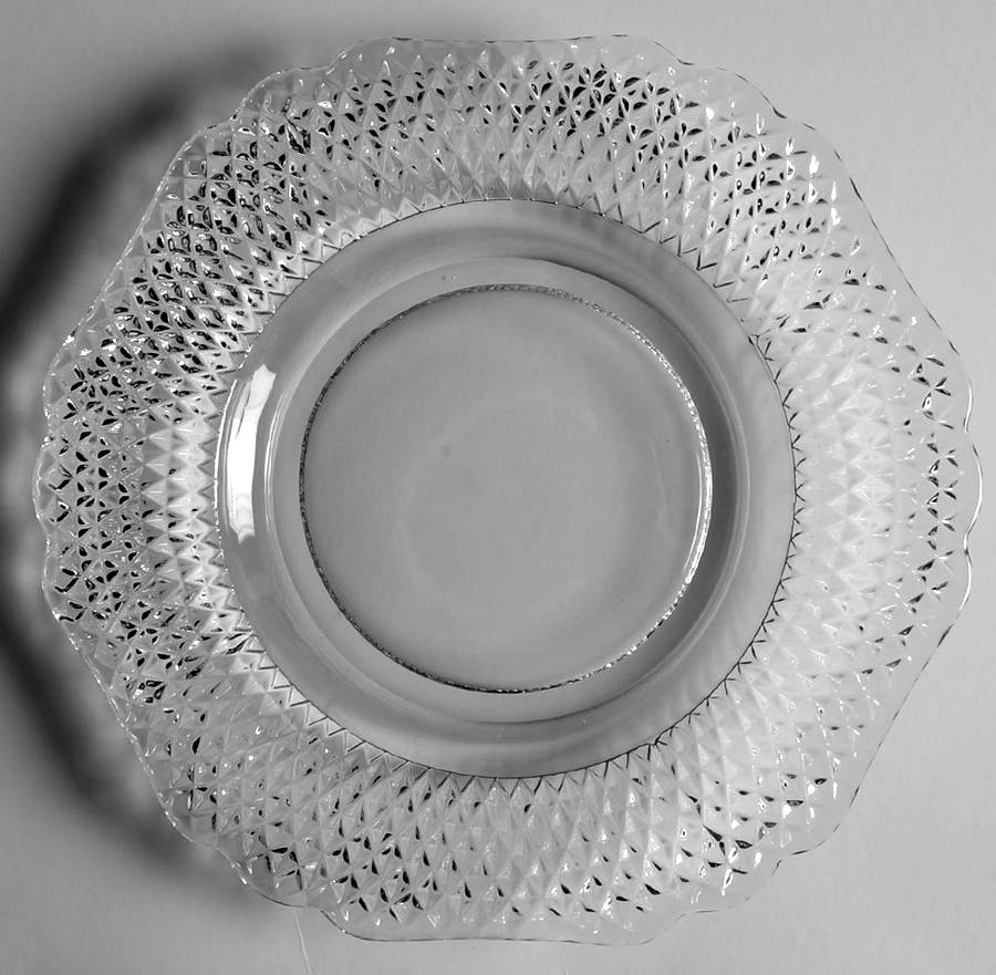 Mt. Vernon Clear Luncheon Plate by Cambridge-1
