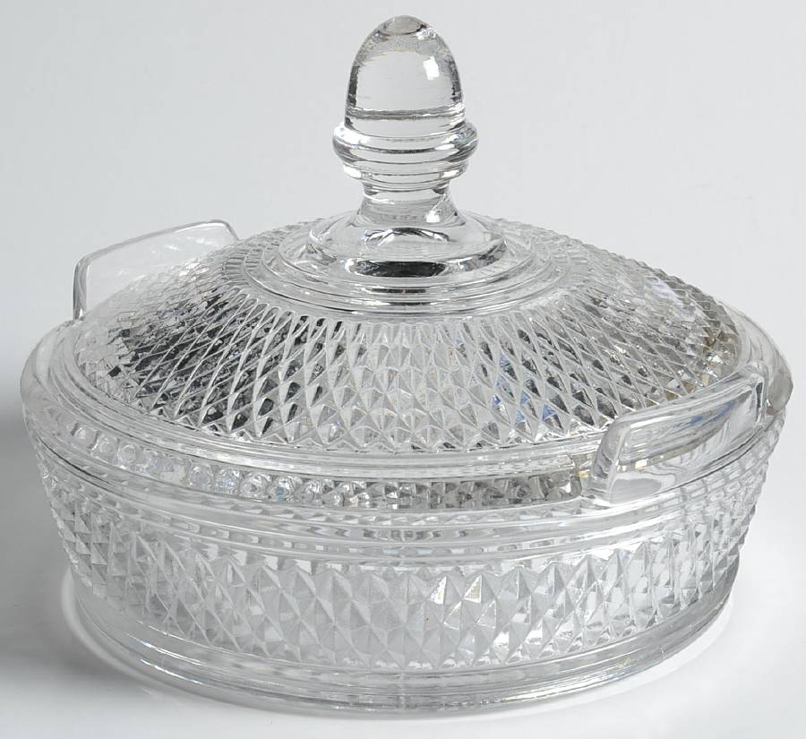 Mt. Vernon Clear Round Covered Butter by Cambridge-1