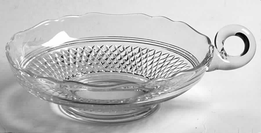 Mt. Vernon Clear Handled Pickle Dish by Cambridge-1