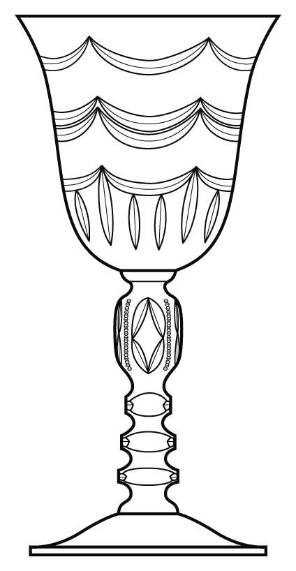 Rochelle Water Goblet by Cambridge-1