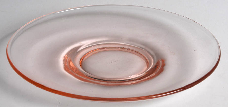 Round Pink Saucer Only by Cambridge-1
