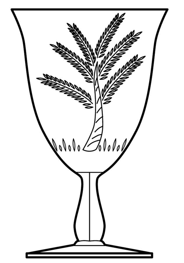 Tropical Water Goblet by Cambridge-1