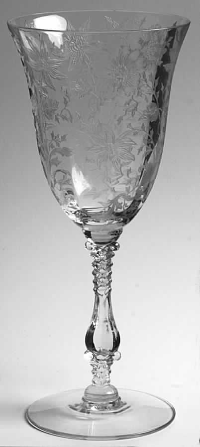 Wildflower Clear Water Goblet by Cambridge-1
