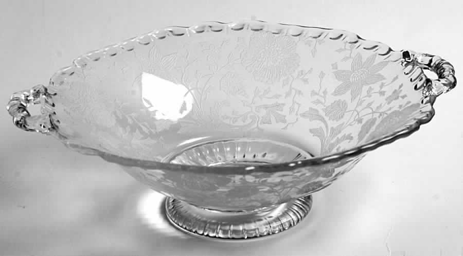 Wildflower Clear Round Low Handled Comport (Height X Width) by Cambridge-1