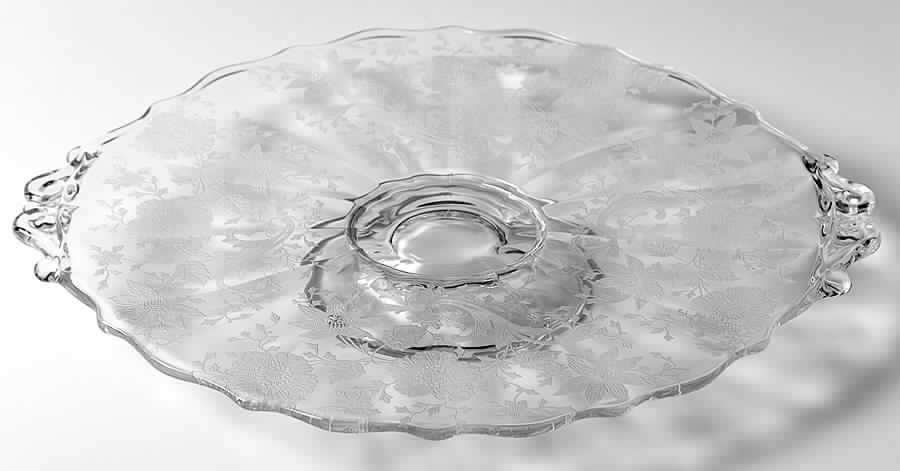 Wildflower Clear Low Cake Stand by Cambridge-1