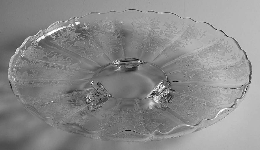 Wildflower Clear 13" 3-Toed Plate by Cambridge-1