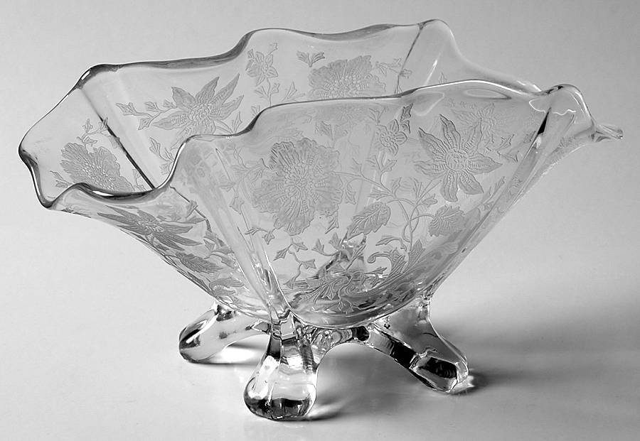 Wildflower Clear 3400/201 Fan Shape 4-Toed Bon Bon by Cambridge-1