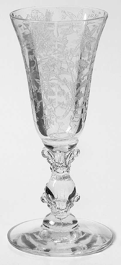 Wildflower Clear Brandy Glass by Cambridge-1