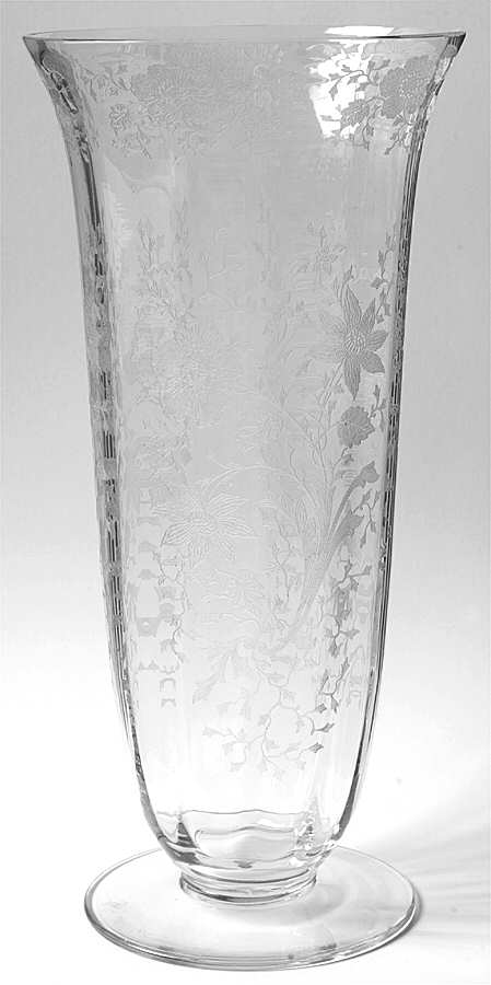 Wildflower Clear 13" Footed Vase by Cambridge-1