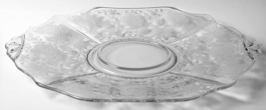 Wildflower Clear Cheese & Cracker Plate-Shape 3400 by Cambridge-1