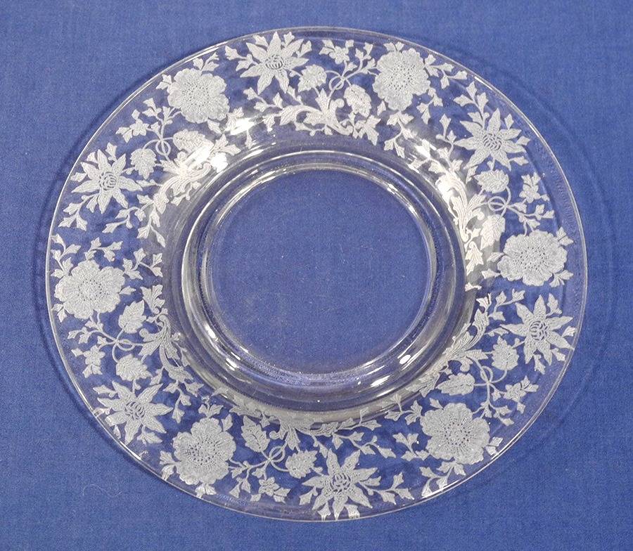 Wildflower Clear Twin Underplate for Salad Dressing Set by Cambridge-1
