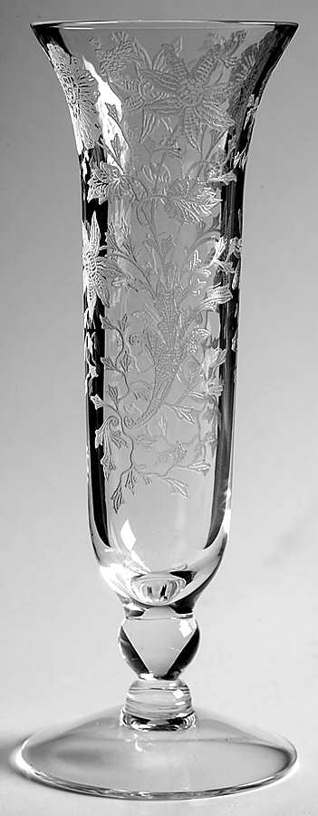 Wildflower Clear 6" Footed Flower Vase by Cambridge-1