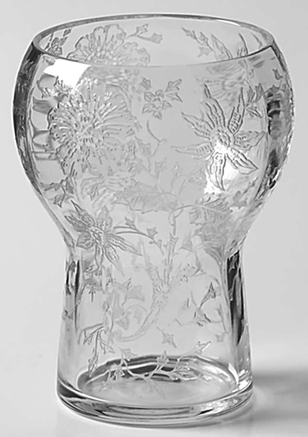 Wildflower Clear 5 Oz Flat Tumbler (3400/38) by Cambridge-1