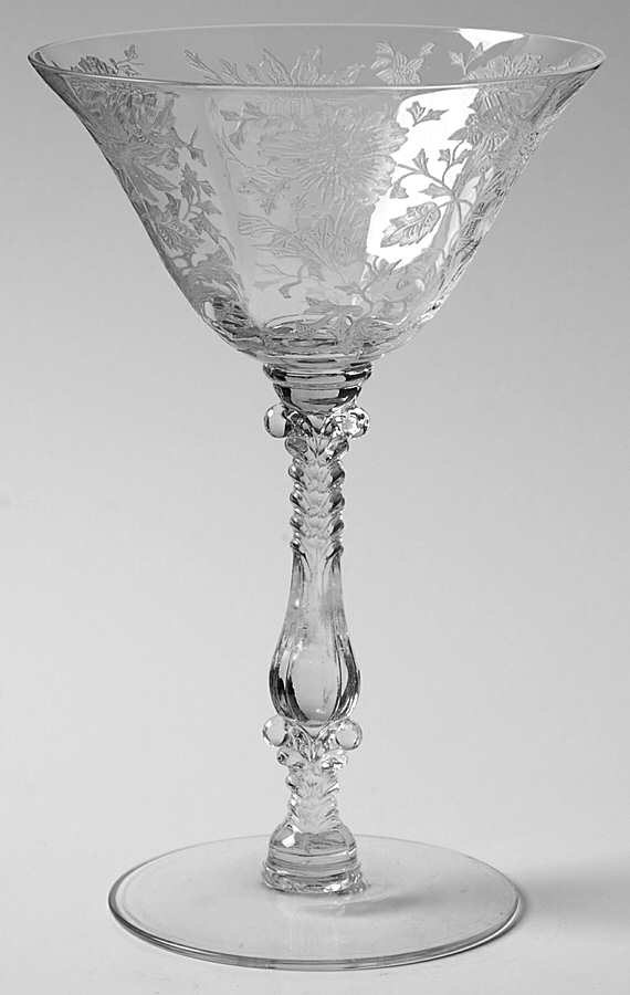 Wildflower Clear Champagne/Tall Sherbet by Cambridge-1