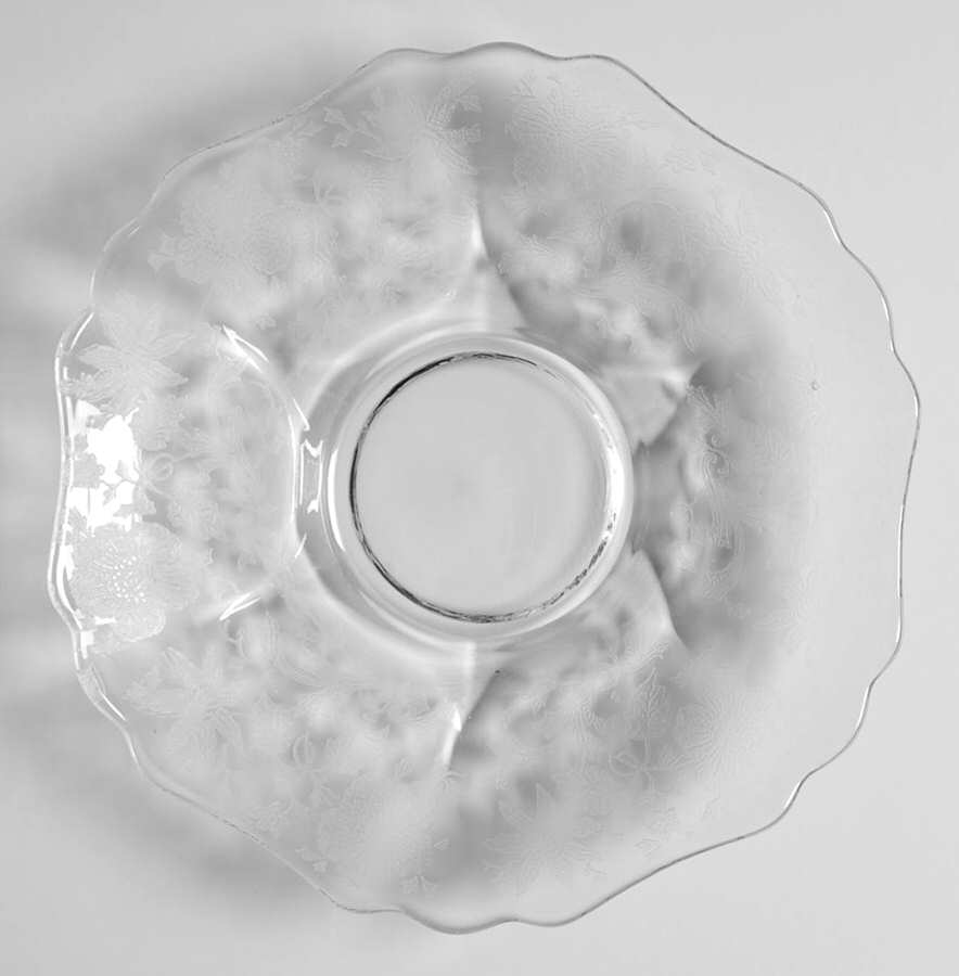 Wildflower Clear Saucer for Cup & Saucer Set  (Shape 3400) by Cambridge-1